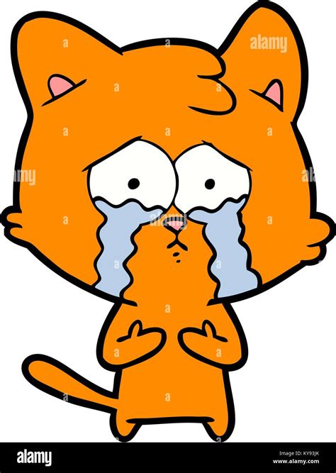 cat crying cartoon Stock Vector Image & Art - Alamy