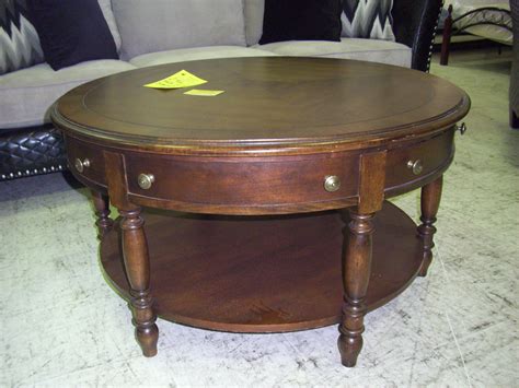 Best 10+ of Large Round Wooden Coffee Table with Drawers