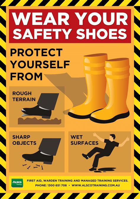 Alsco-Training-Safety-Posters-Wear-safety-shoes-A4 - Alsco Training