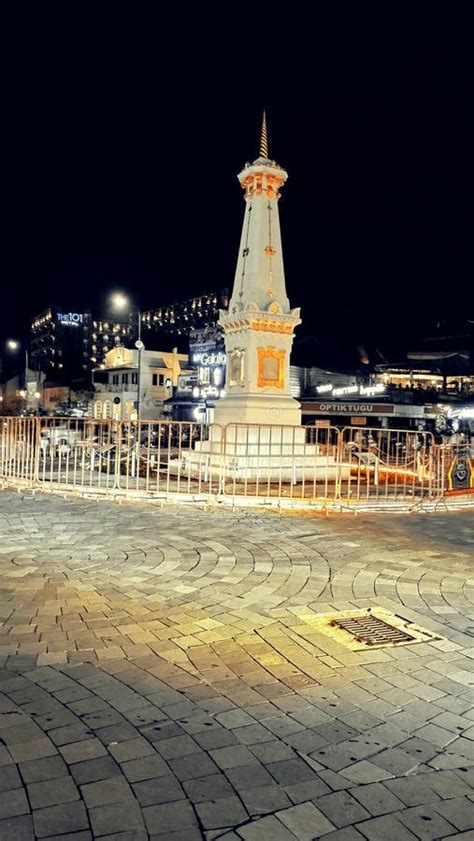 Night View at Malioboro, Tugu Yogyakarta Editorial Stock Photo - Image ...