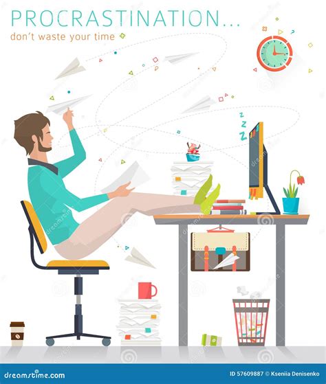 Procrastination Royalty-Free Stock Image | CartoonDealer.com #21617734