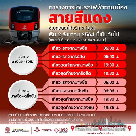 รฟท.เปิดตารางเดินรถไฟฟ้าชานเมืองสายสีแดง ช่วงทดลองวิ่ง 2 | RYT9