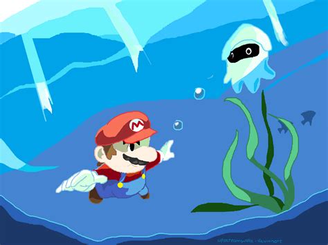 Super Mario 64-Underwater by upstreamwake on DeviantArt