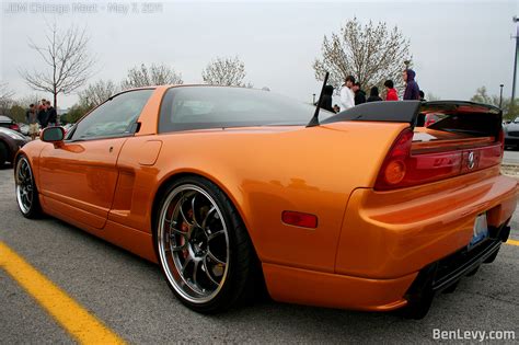 Orange Acura NSX Rear Quarter - BenLevy.com