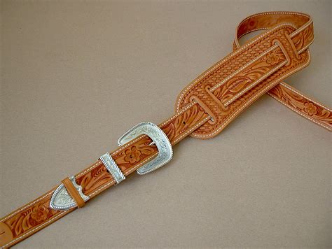 Original Model Hand-Tooled Leather Guitar Strap « El Dorado Leather Guitar Straps & Accessories