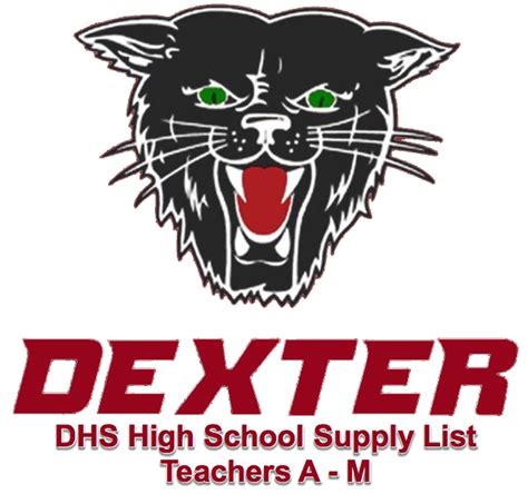 DHS School Supplies List - Teachers A-M