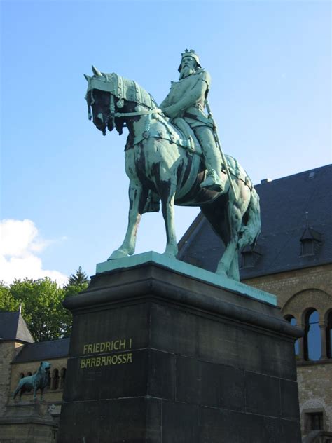 Equestrian statue of Barbarossa Friedrich I in Goslar Germany