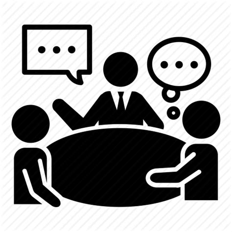 Meeting Icon Png #367084 - Free Icons Library