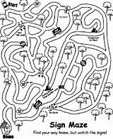 Maze Coloring Page sketch template