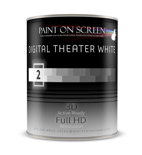 Digital Theater White – Paint On Screen | Screen painting, Projector ...