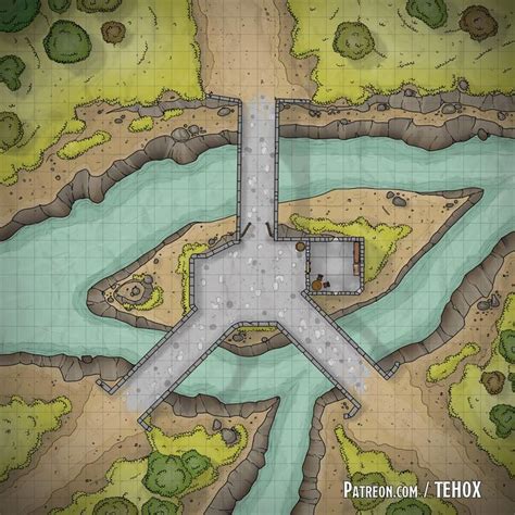 Three Bridges of Komkkyo : dndmaps | Fantasy city map, Dnd world map ...