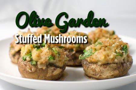 Olive Garden Stuffed Mushrooms Copycat Recipe