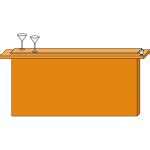 Portable knock-down wet bar | Free SVG