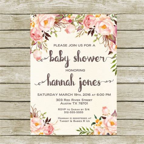 100+ Stunning Printable Baby Shower Invitations | momooze.com