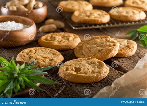 Marijuana Cookies stock image. Image of edible, marijuana - 99953561