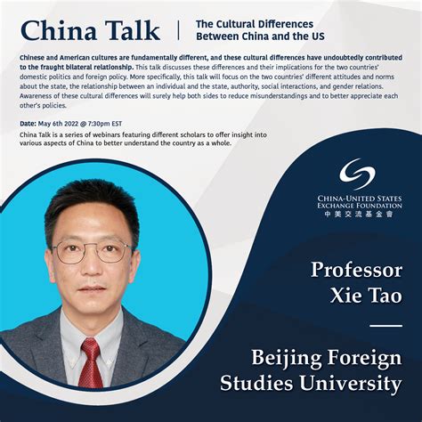 China Talk - The Cultural Differences Between China and the U.S. | Cusef News | China-United ...