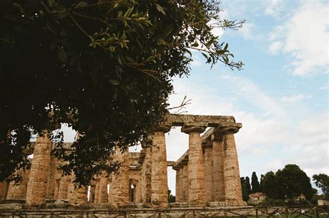 Capaccio, Salerno, Italia and her Grecian Marble of Paestum, a Greek colony of temples predating ...