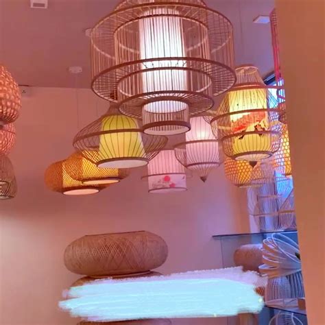 Oem Odm Chandelier Light Covers Wicker Lamps Pendant Lights Bamboo Lamp Shade Rattan Lampshade ...