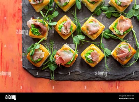 Puff pastry bites hi-res stock photography and images - Alamy
