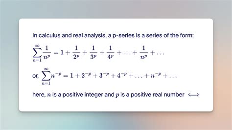 P-Series: Definition and P-Series Test Calculator - Gaurav Tiwari