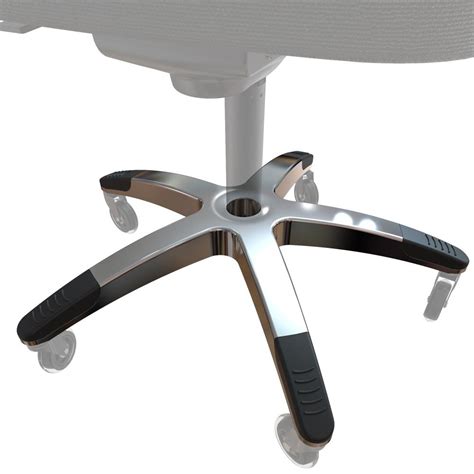 Heavy Duty Office Chair Base Replacement - Solid Aluminum Alloy (Silver ...