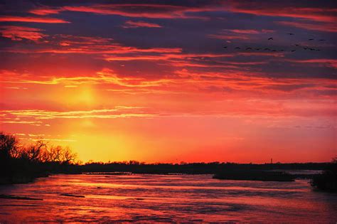 Platte River Sunset Photograph by Sylvia J Zarco - Fine Art America