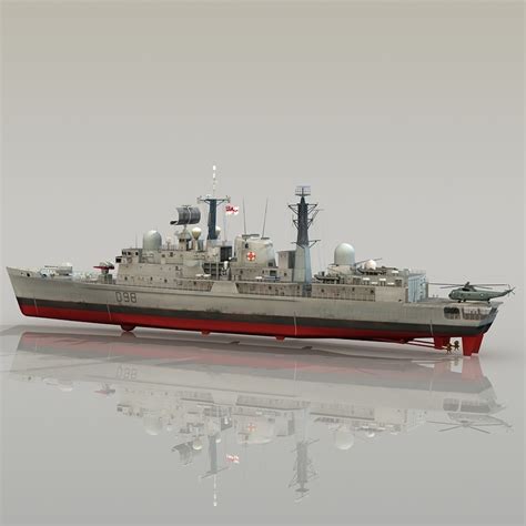 3d hms york d98 type model