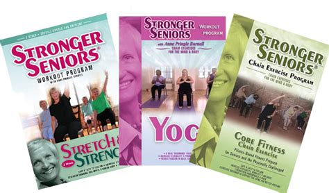 4-Disc Chair Exercise DVD Video Collection | Stronger Seniors Chair ...