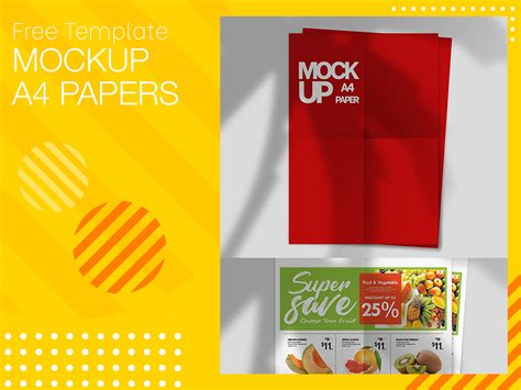 Free Template Mockup Paper on Behance