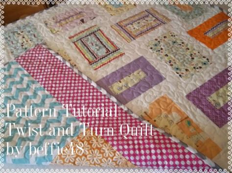 Jelly Roll Twist and Turn Quilt Pattern Tutorial Pdf - Etsy