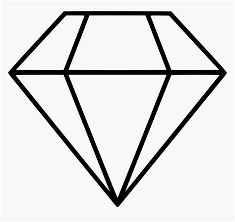 Crystals Clipart Diamond Outline - Vector Diamond Logo Png, Transparent ...