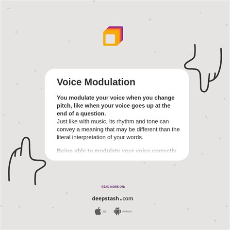 Voice Modulation - Deepstash