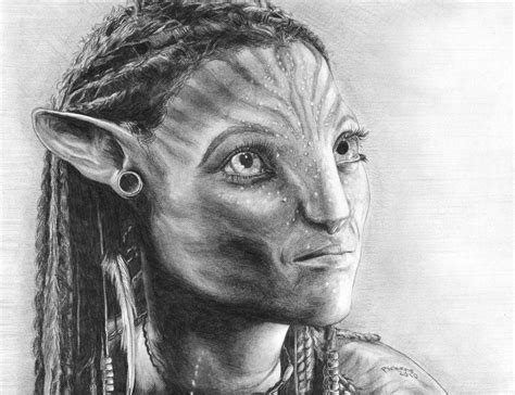 Neytiri by FallingDark on DeviantArt Art Pencil, Pencil Drawings, White ...