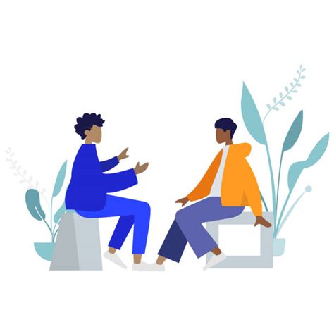 Two People Talking Illustrations, Royalty-Free Vector Graphics & Clip ...