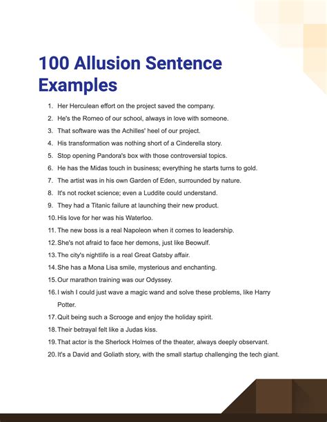 Allusion - 100+ Examples, Meaning, Types, How to Write, Tips