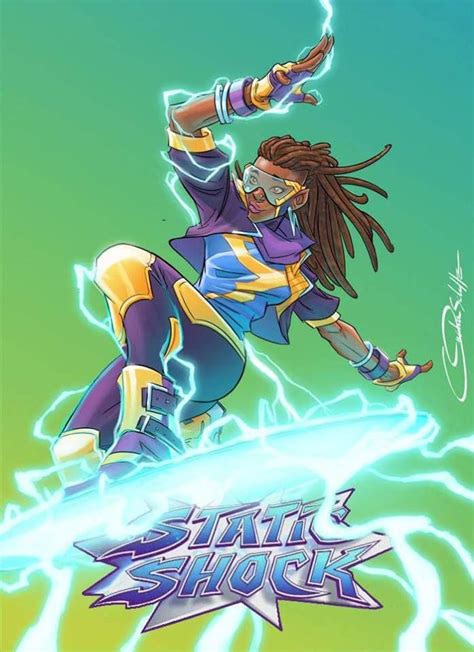 [SWAPTOBER] | "Static Shock", illustrated by Omaka Schultz | Static shock, Black lightning ...