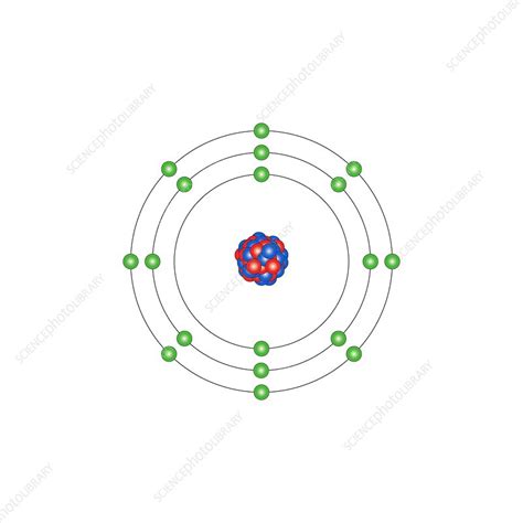 Argon, atomic structure - Stock Image C013/1531 - Science Photo Library