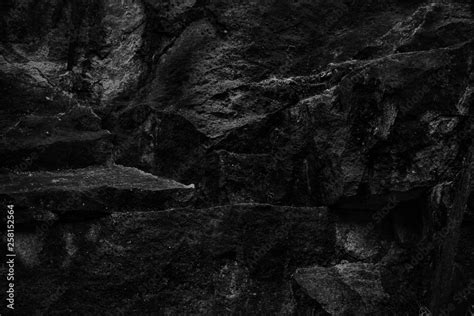 Stones texture, dark black and white background. Rock texture, natural ...