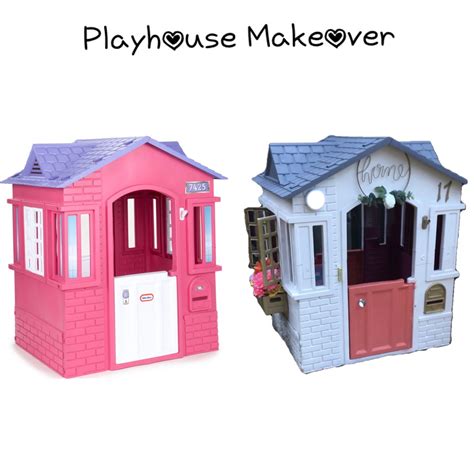 Playhouse Makeover | Play houses, Little tikes playhouse makeover ...