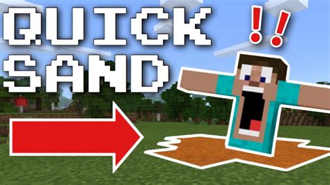 How to make QUICKSAND in MINECRAFT with NO MODS! - YouTube