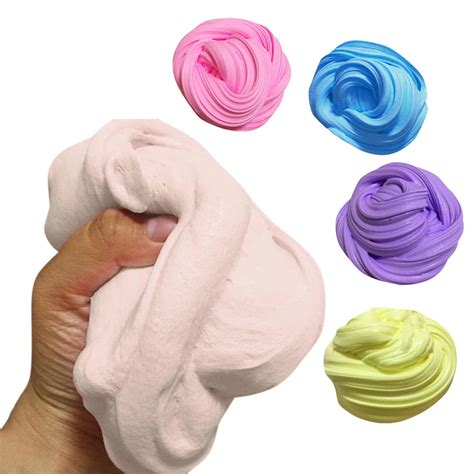 DIY Slime Clay Fluffy Floam Slime Scented Stress Relief No Borax Kids Toy Sludge Cotton Mud to ...