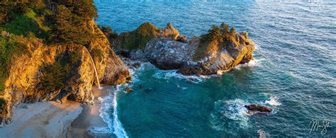 McWay Falls Sunset Panorama | McWay Falls, Big Sur, California | Mickey Shannon Photography