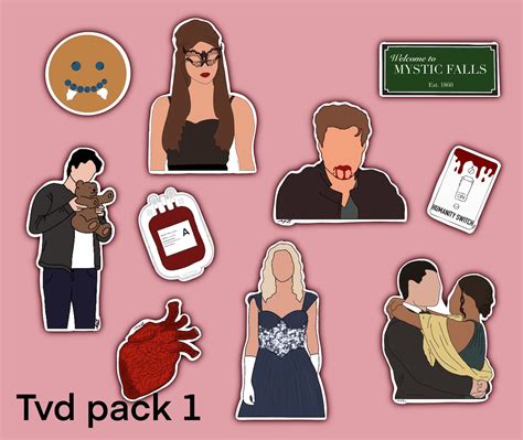 The vampire diaries sticker packs-tvd sticker pack vampire | Etsy