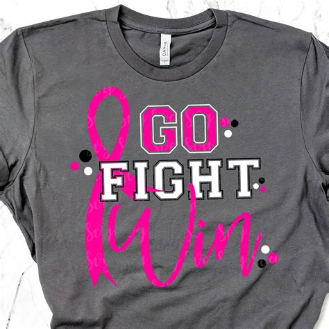 Breast Cancer Svg, Go Fight Win Svg, Breast Cancer Awareness Svg ...