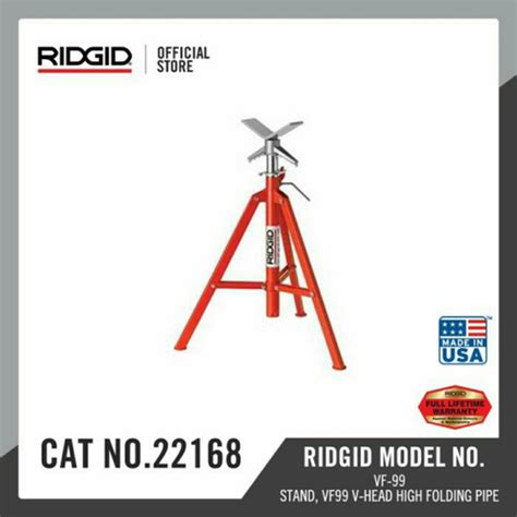 Ridgid V Head High Pipe Stand 20″ to 51″ Height ( foldable legs) – ASPAC Industrial Tools