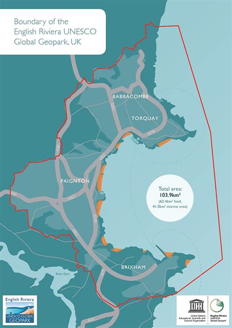 English Riviera Global Geopark - Map of Torbay