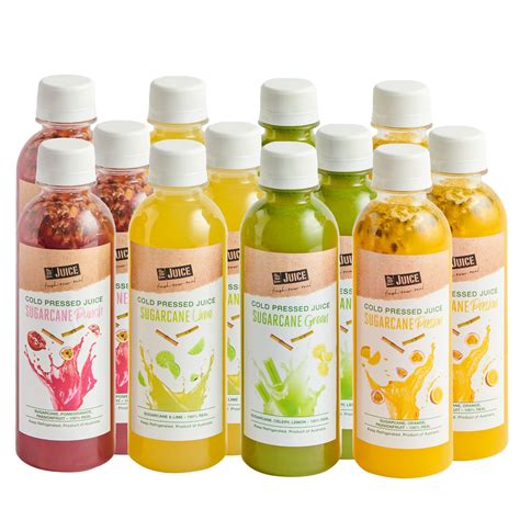 ‘Sugarcane’ Juice Pack – 12 Assorted Cold Press 300mL Sugarcane Juices – Top Juice