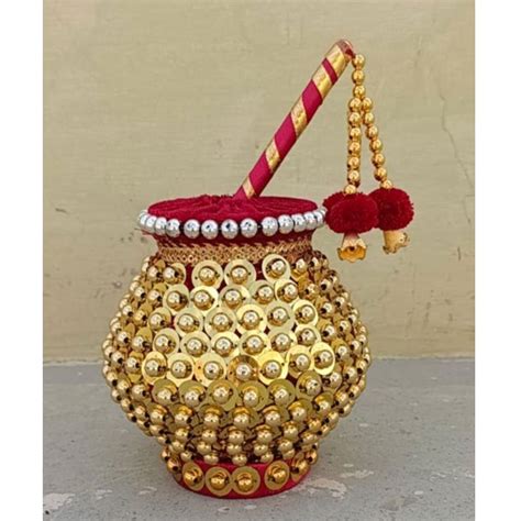 Color Coated Round(Head Shape) PVC Handicraft Krishna Makhan Matki ...