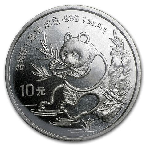 Chinese Silver Panda 1991 - 1 oz - BullionStar Singapore