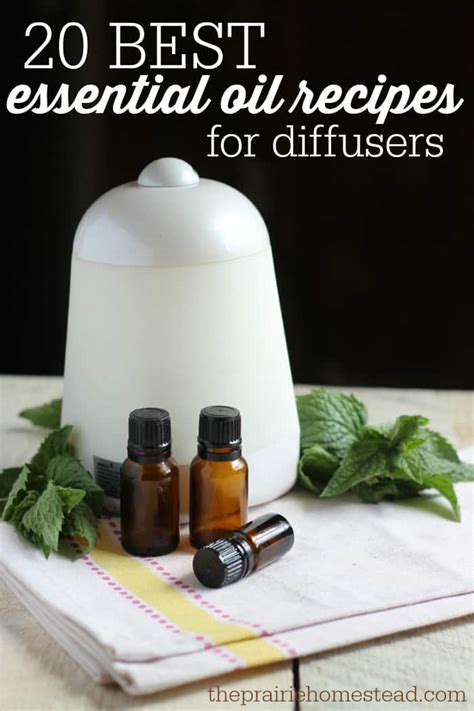 10 Essential Oil Recipes for Diffusers | The Prairie Homestead